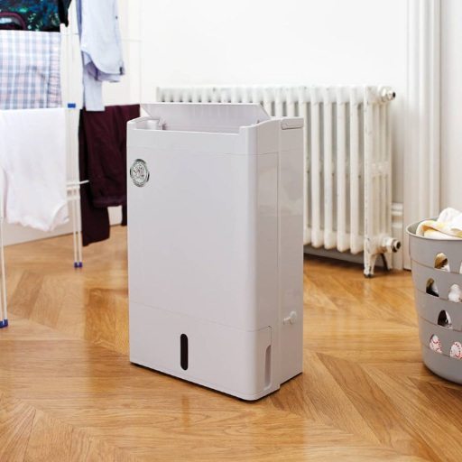 dehumidifier blowing hot air