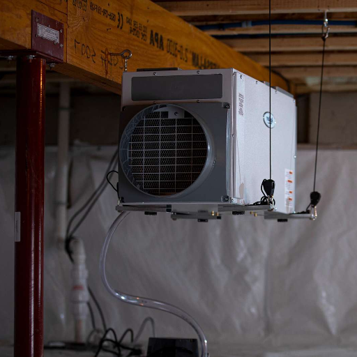 how to dehumidify a crawl space
